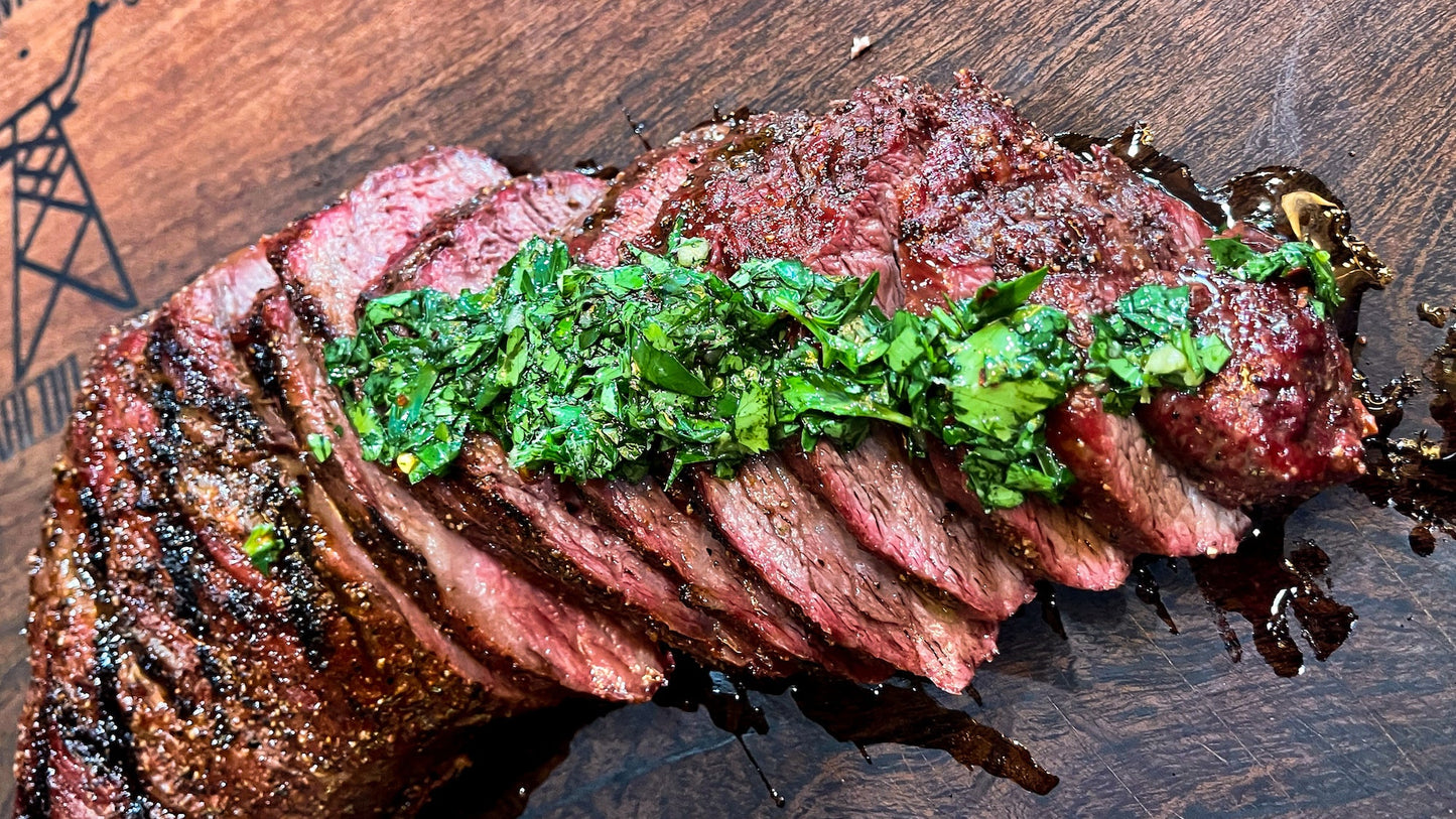 Reverse Seared Tri Tip with Chimichurri