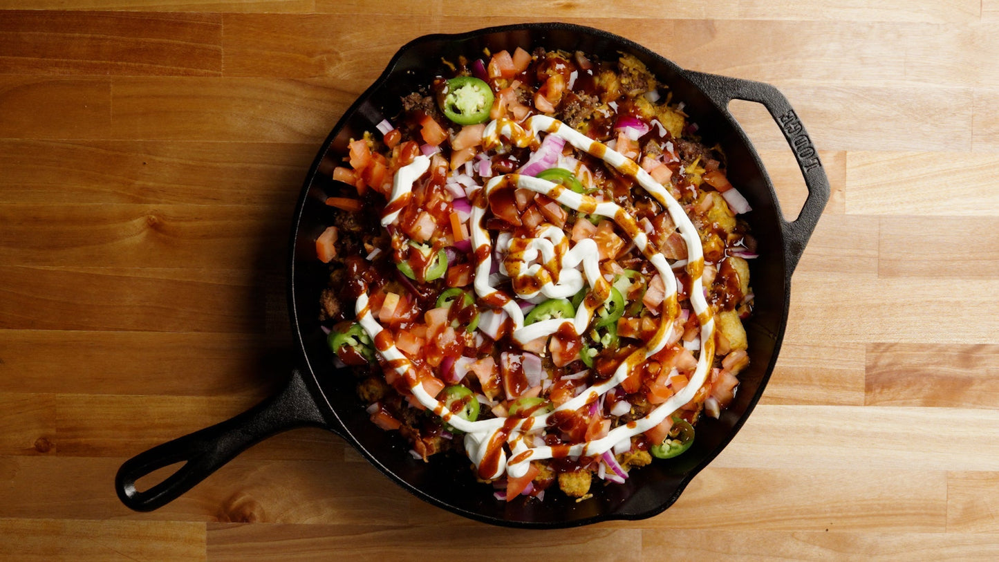 Cowboy BBQ Tater Tot Skillet