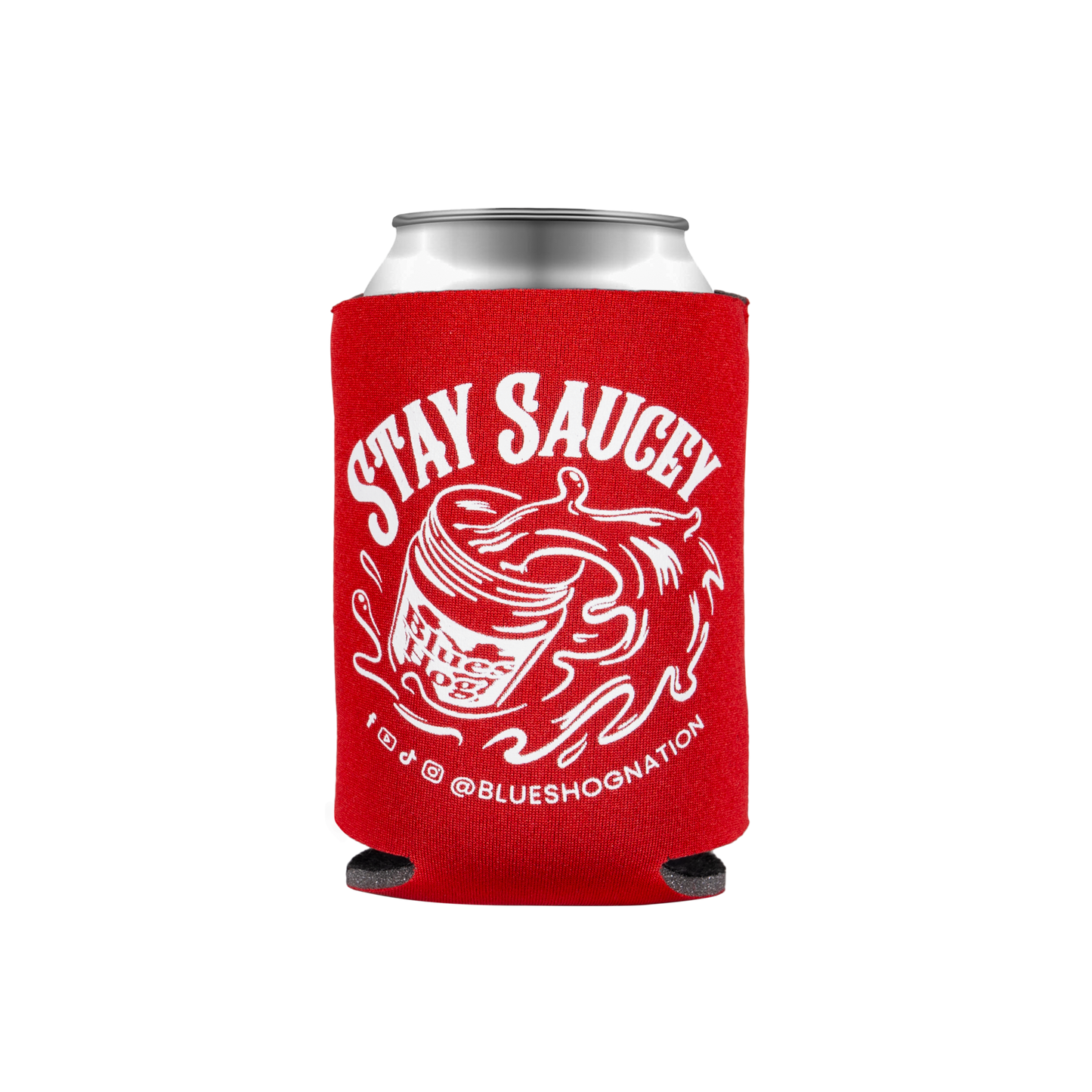 Stay Saucey 12oz Koozie - Blues Hog