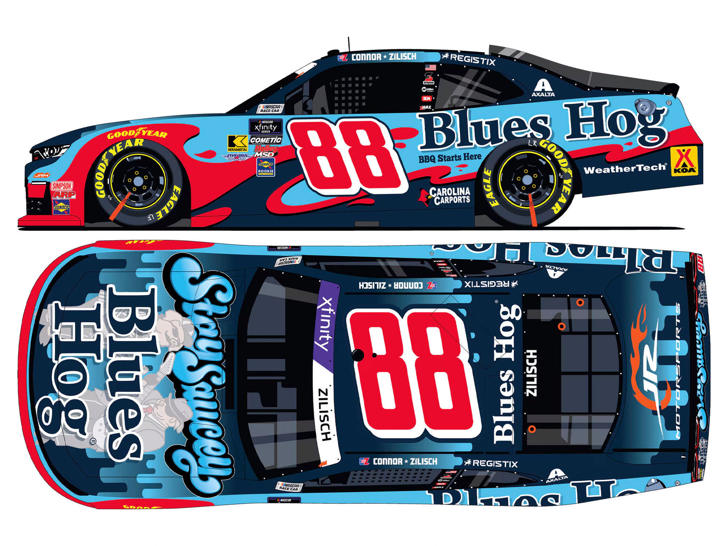 Connor Zilisch 2025 Blues Hog 1:24 ARC DIECAST - Blues Hog