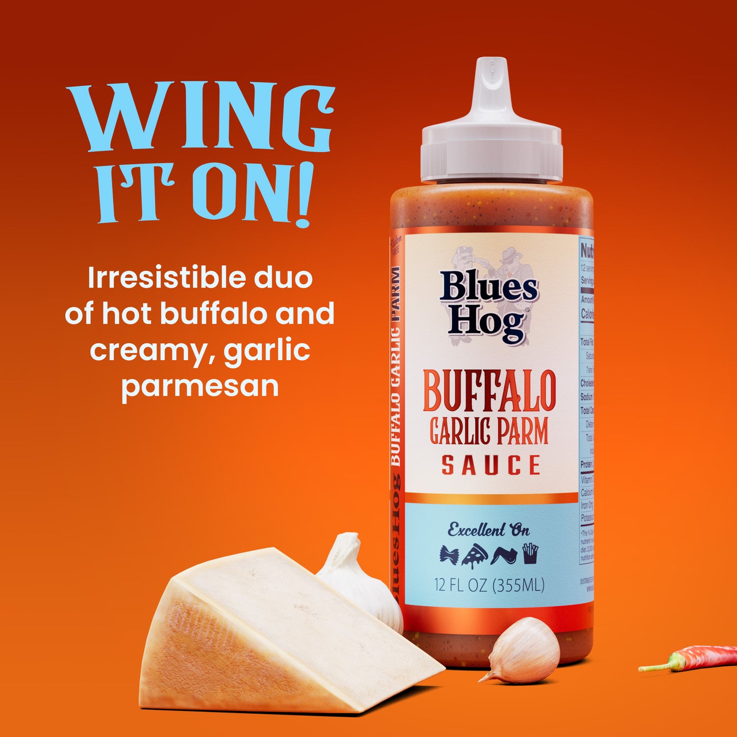 Buffalo Garlic Parm Sauce - Blues Hog