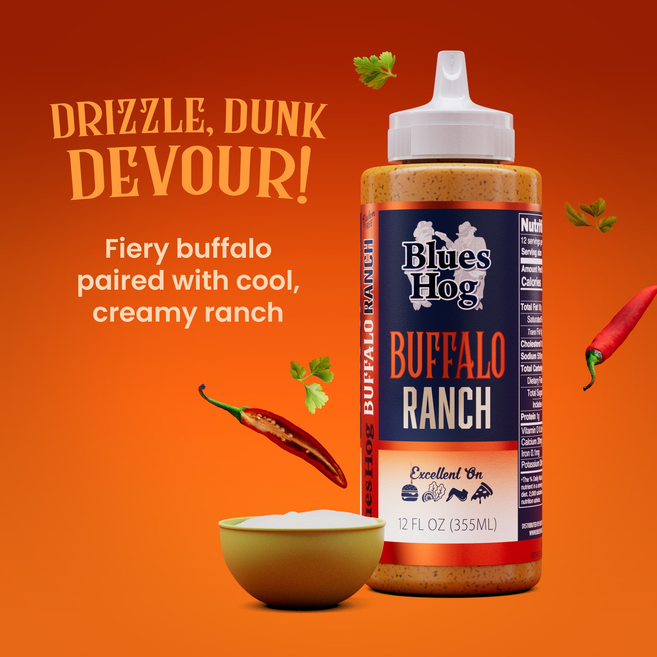 buffalo ranch dressing Blues Hog Buffalo Ranch Sauce 12 oz