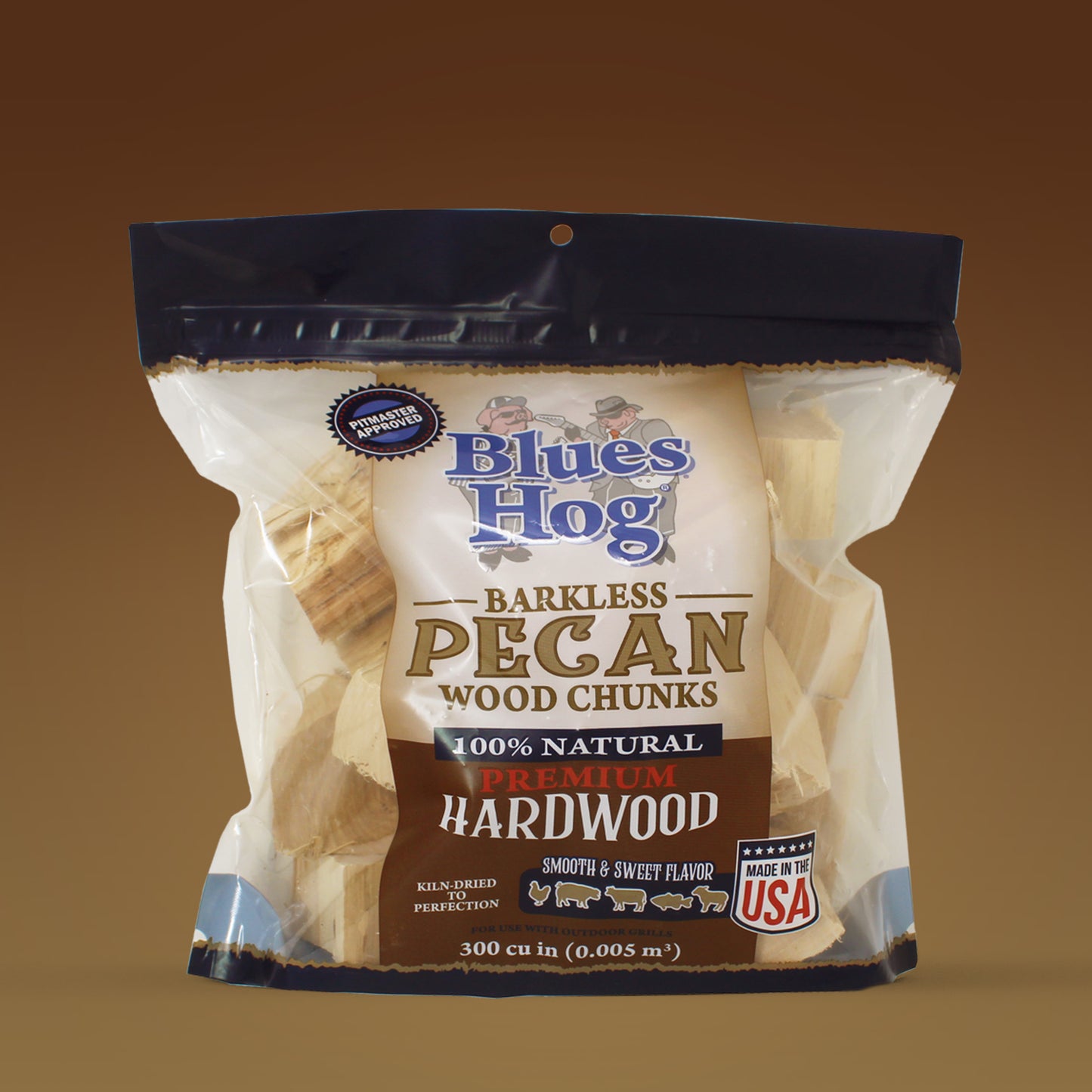 Blues Hog Barkless Pecan Wood Chunks - Blues Hog