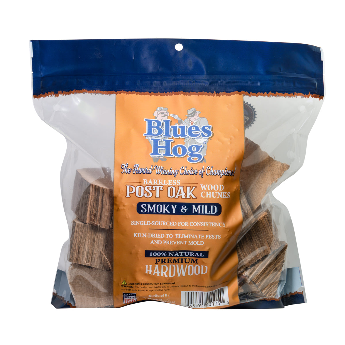 Blues Hog Barkless Post Oak Wood Chunks1