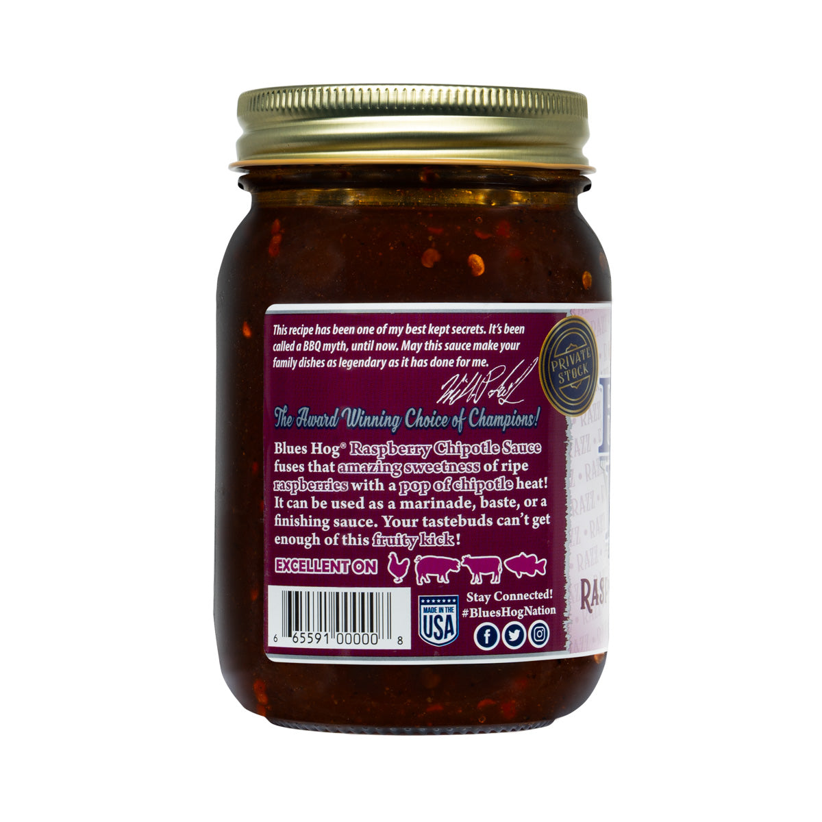 Raspberry Chipotle BBQ Sauce - Blues Hog