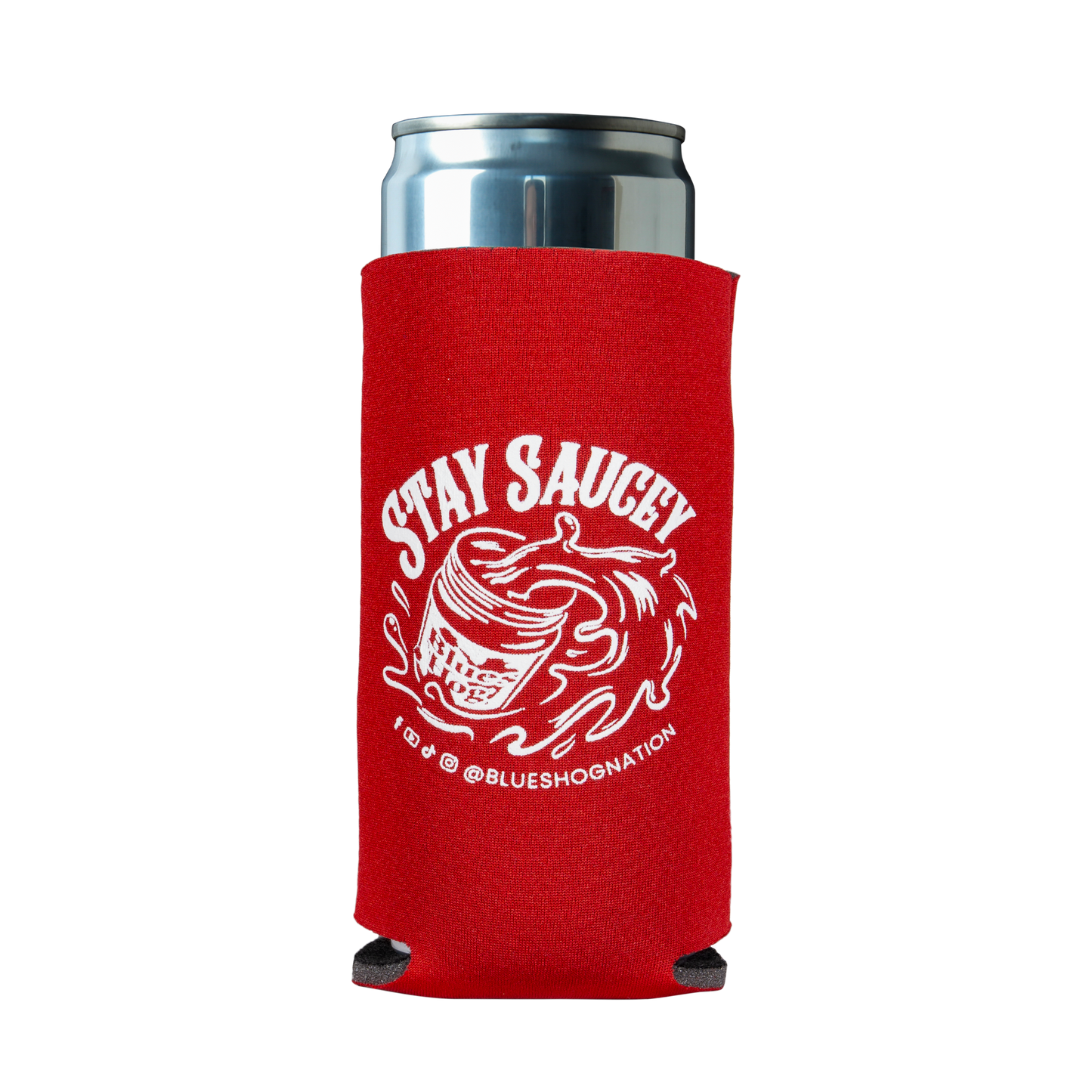 Stay Saucey Slim Koozie - Blues Hog