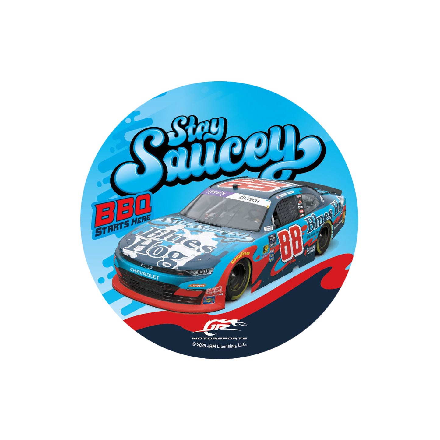 Blues Hog 88 Stay Saucey Decal - Blues Hog