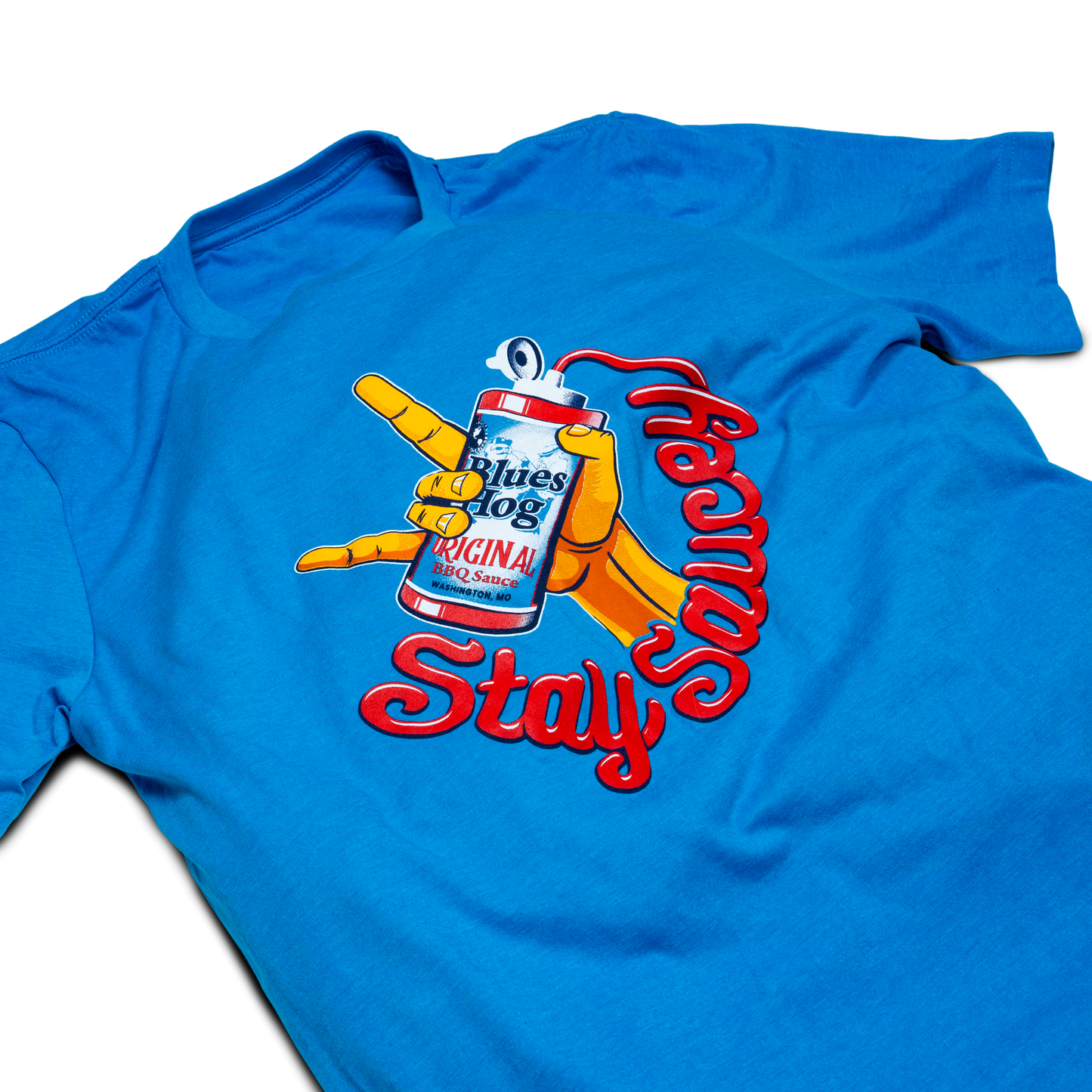 Blues Hog Stay Saucey Hand T-Shirt - Blues Hog