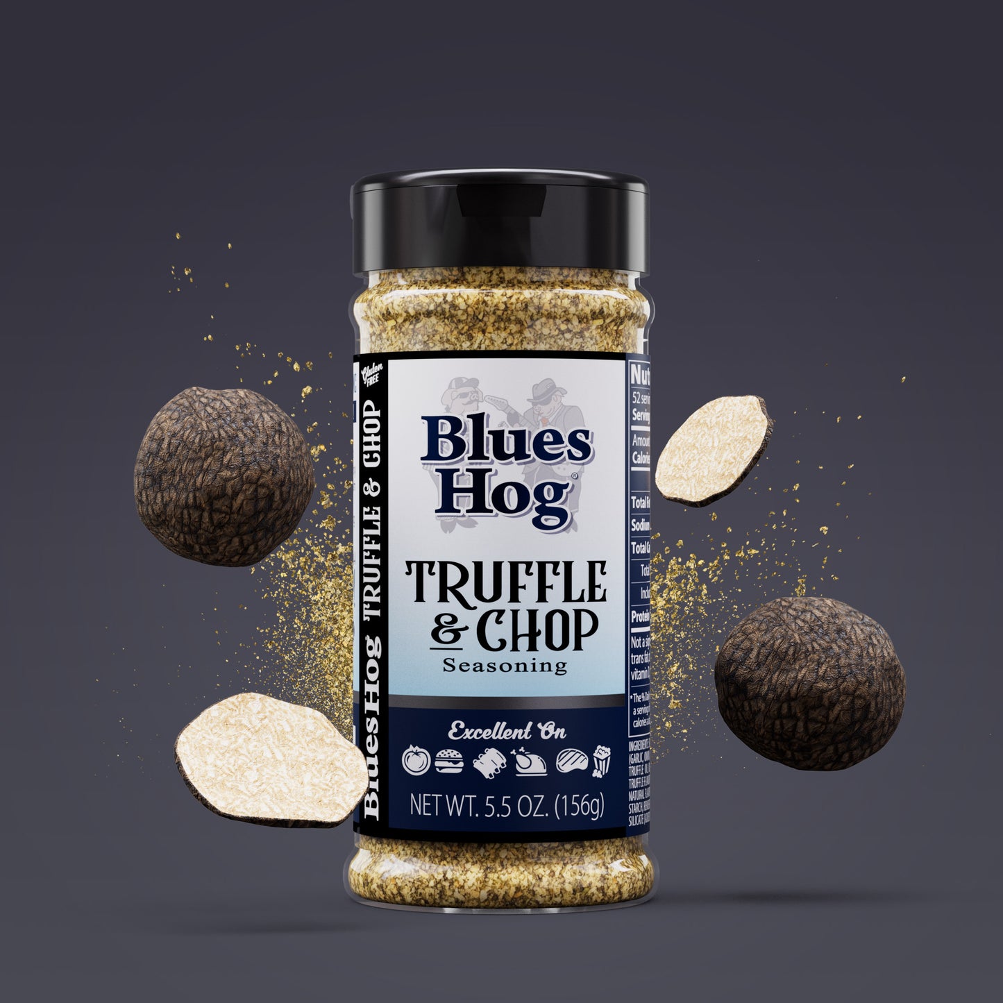 Blues Hog Truffle & Chop front image with ingredients