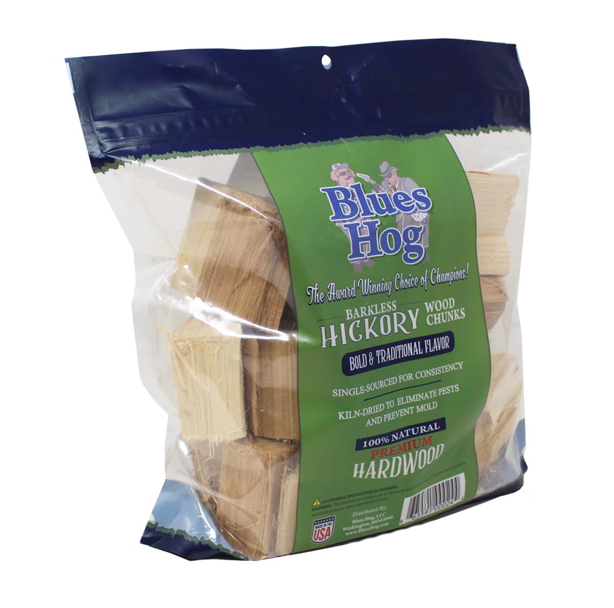 Blues Hog Barkless Hickory Wood Chunks - Blues Hog