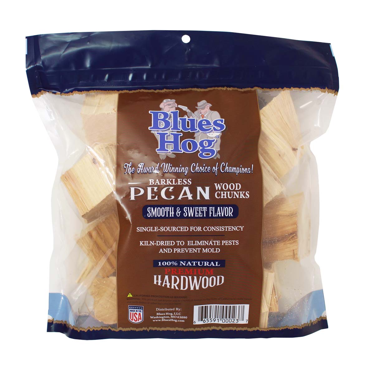 Blues Hog Barkless Pecan Wood Chunks - Blues Hog
