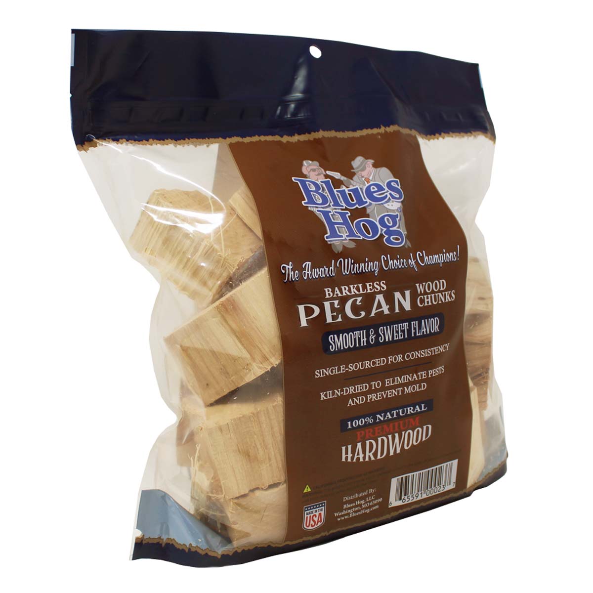 Blues Hog Barkless Pecan Wood Chunks - Blues Hog