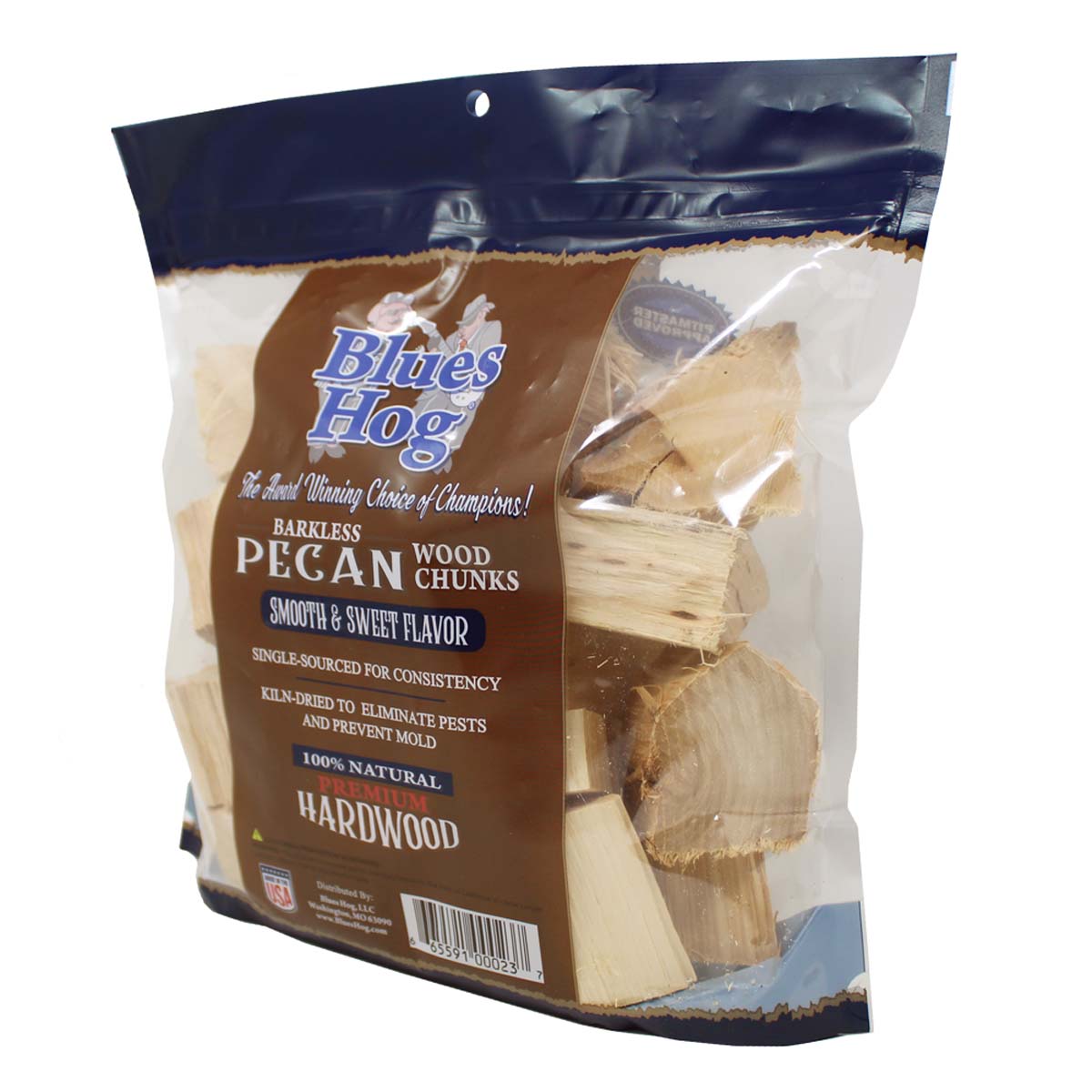 Blues Hog Barkless Pecan Wood Chunks - Blues Hog