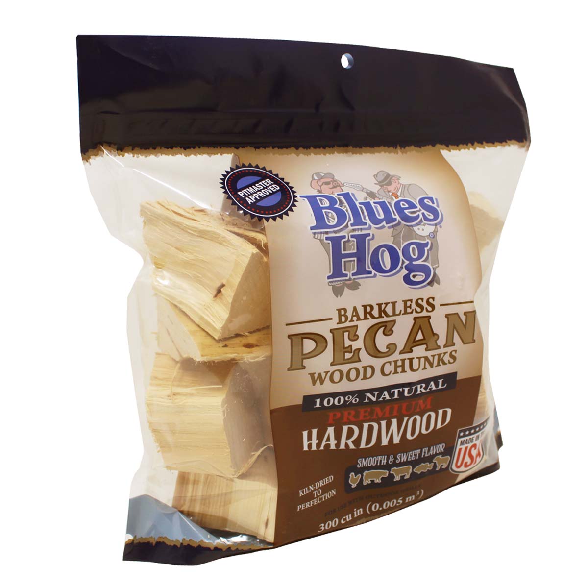 Blues Hog Barkless Pecan Wood Chunks - Blues Hog