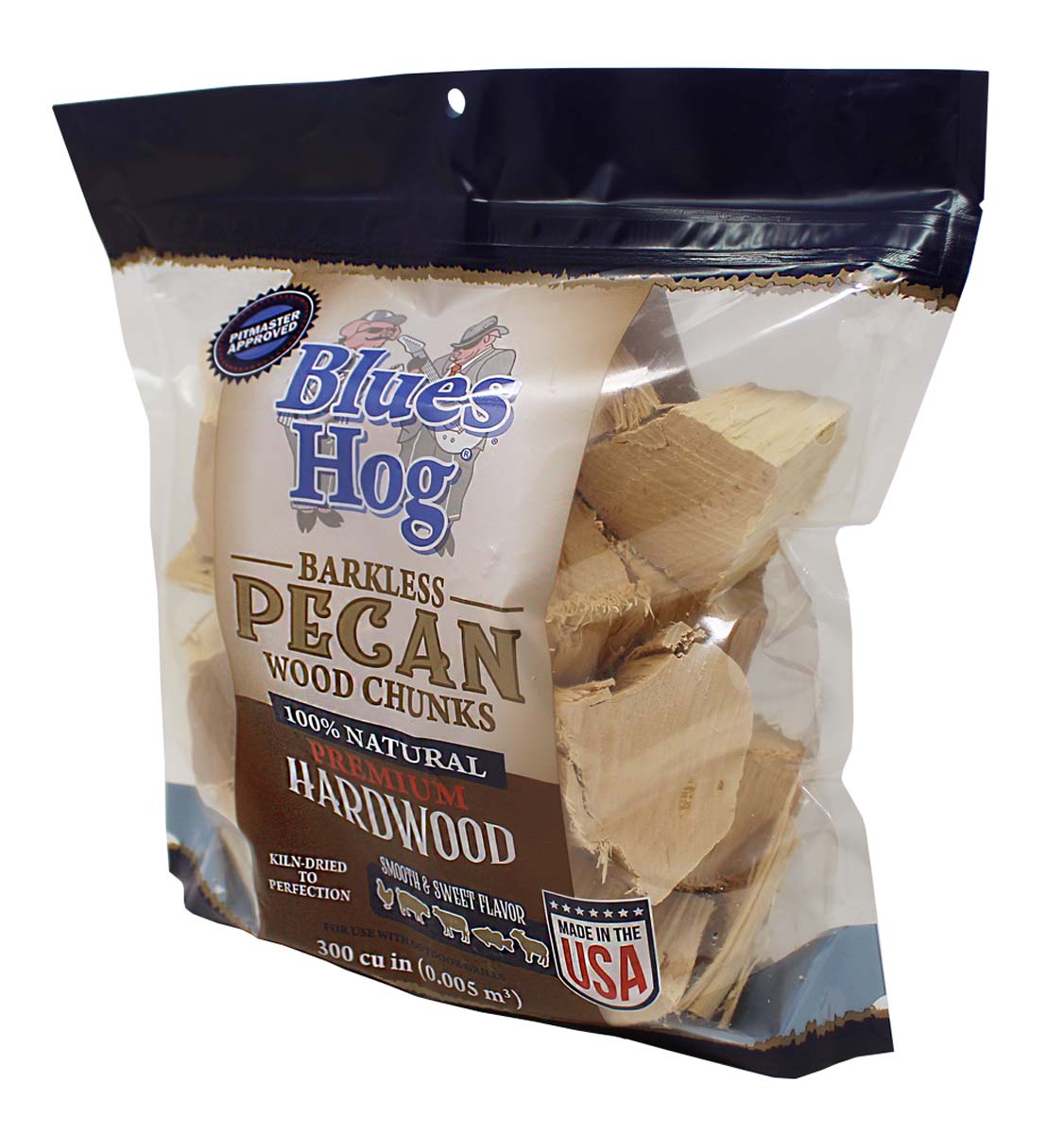 Blues Hog Barkless Pecan Wood Chunks - Blues Hog