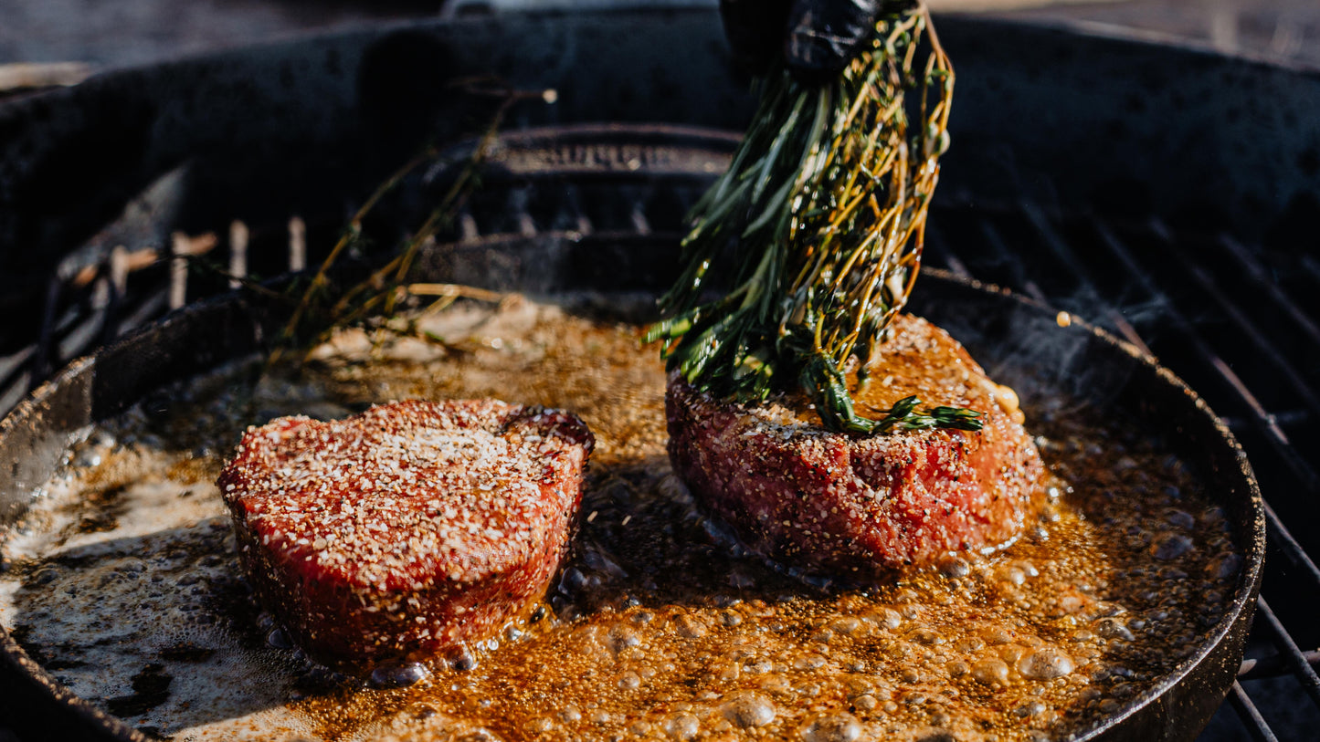 Parsley Butter Mopped Filet Mignon