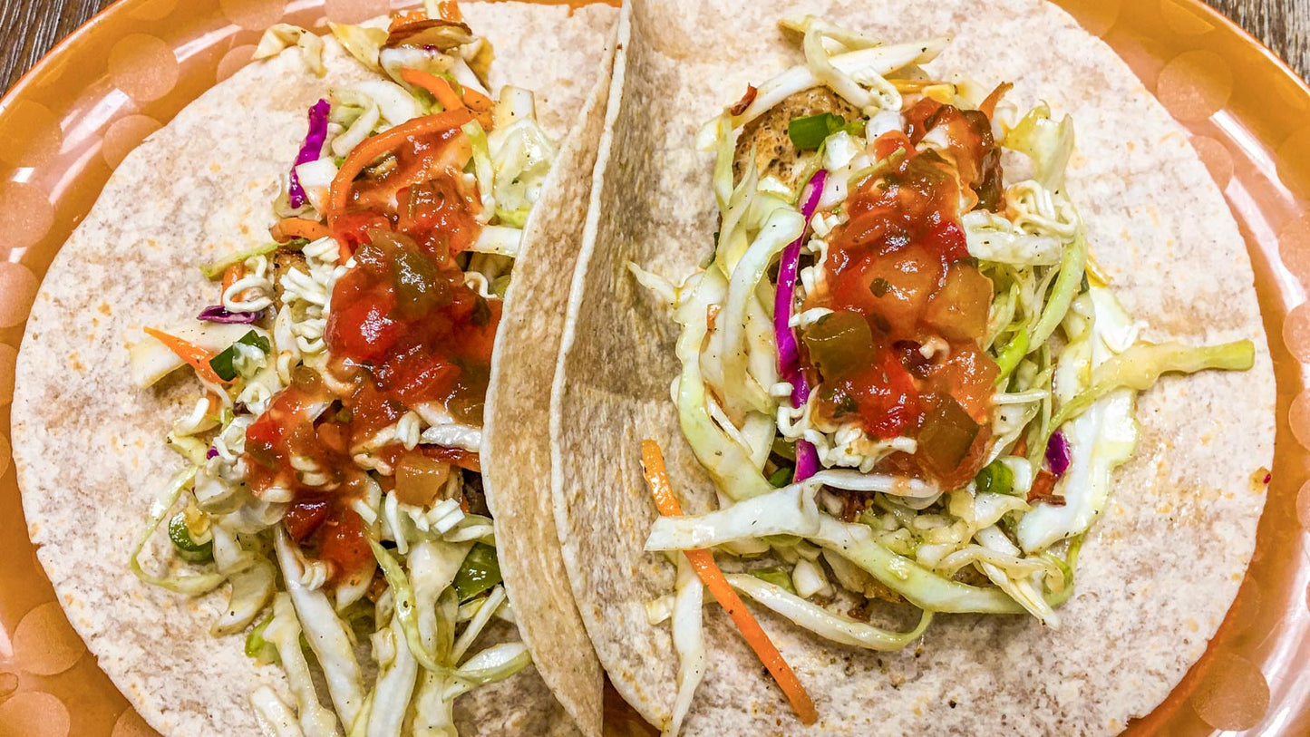 Fish Tacos With Asian Style Slaw
