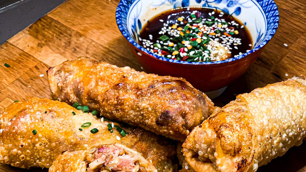 BBQ Pork Egg Roll and Tennessee Red Dipping Sauce