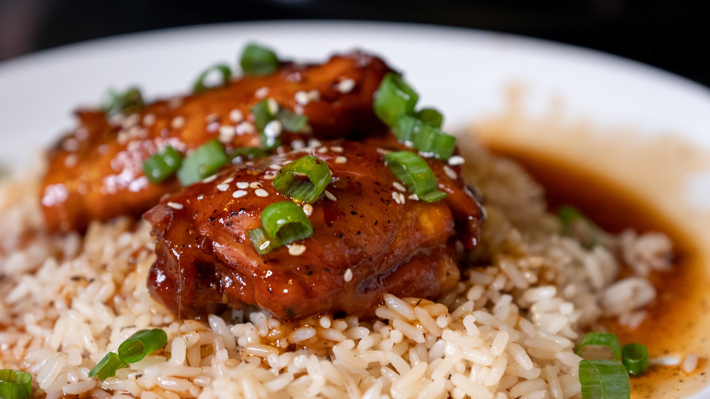 Crockpot Zesty Asian Chicken Thighs