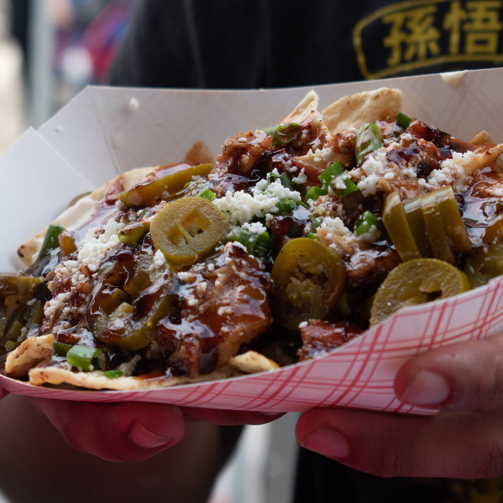 Fully Loaded Pork Belly Nachos