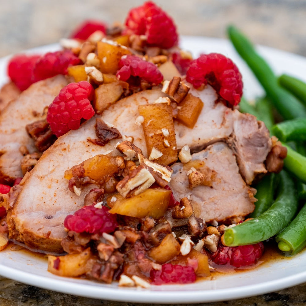 Crockpot Raspberry Chipotle Pork Loin