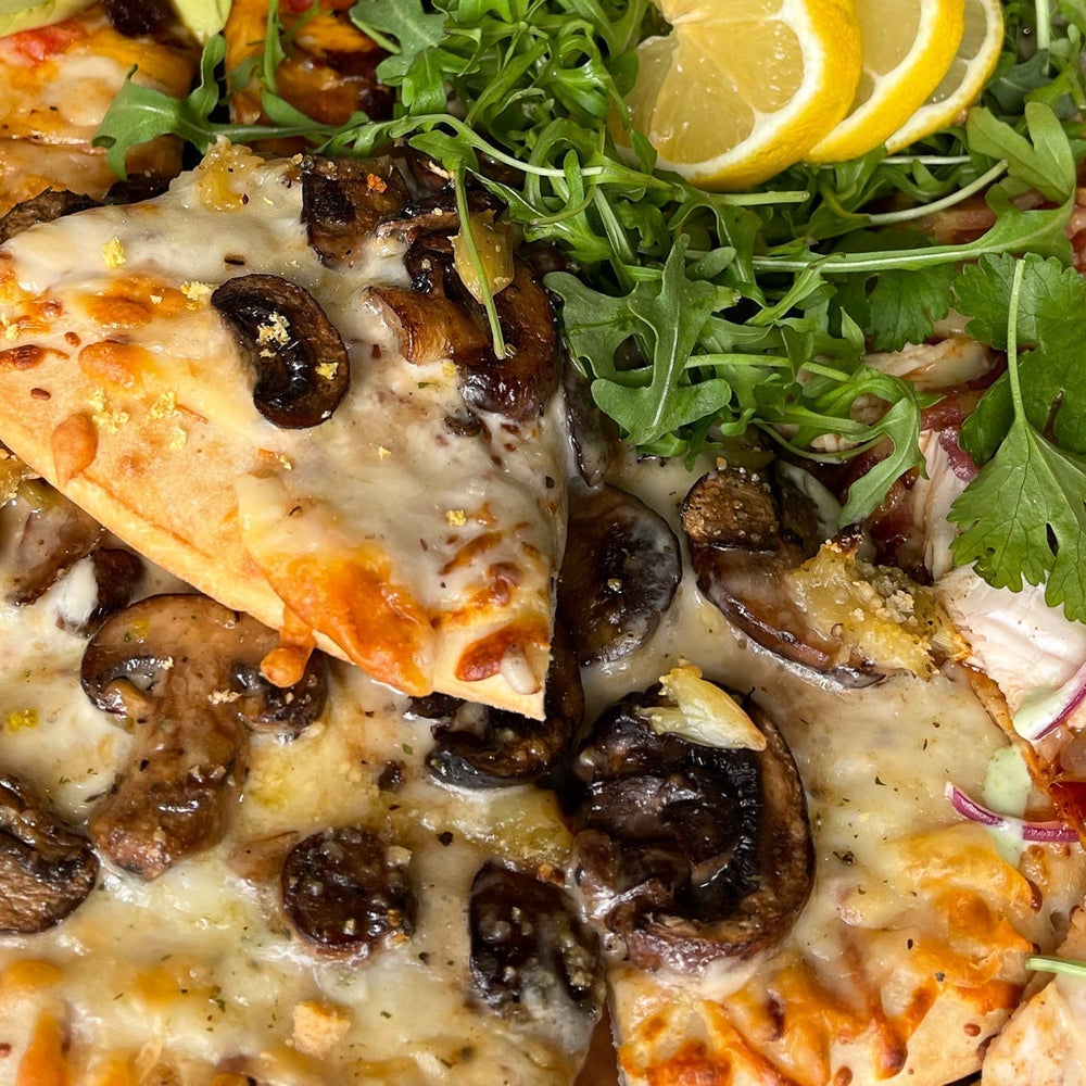 Creamy Portabella Truffle Pizza