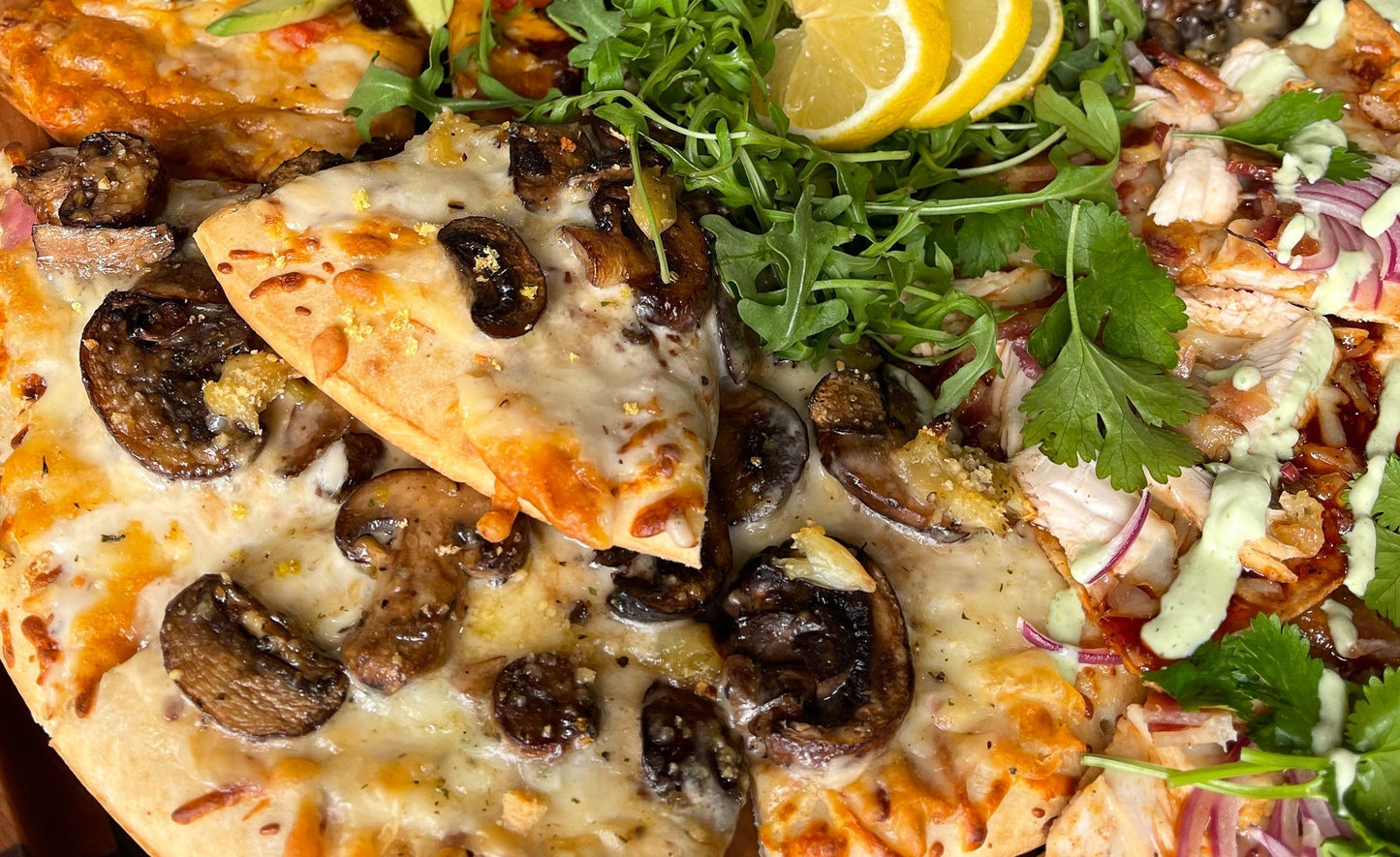 Creamy Portabella Truffle Pizza