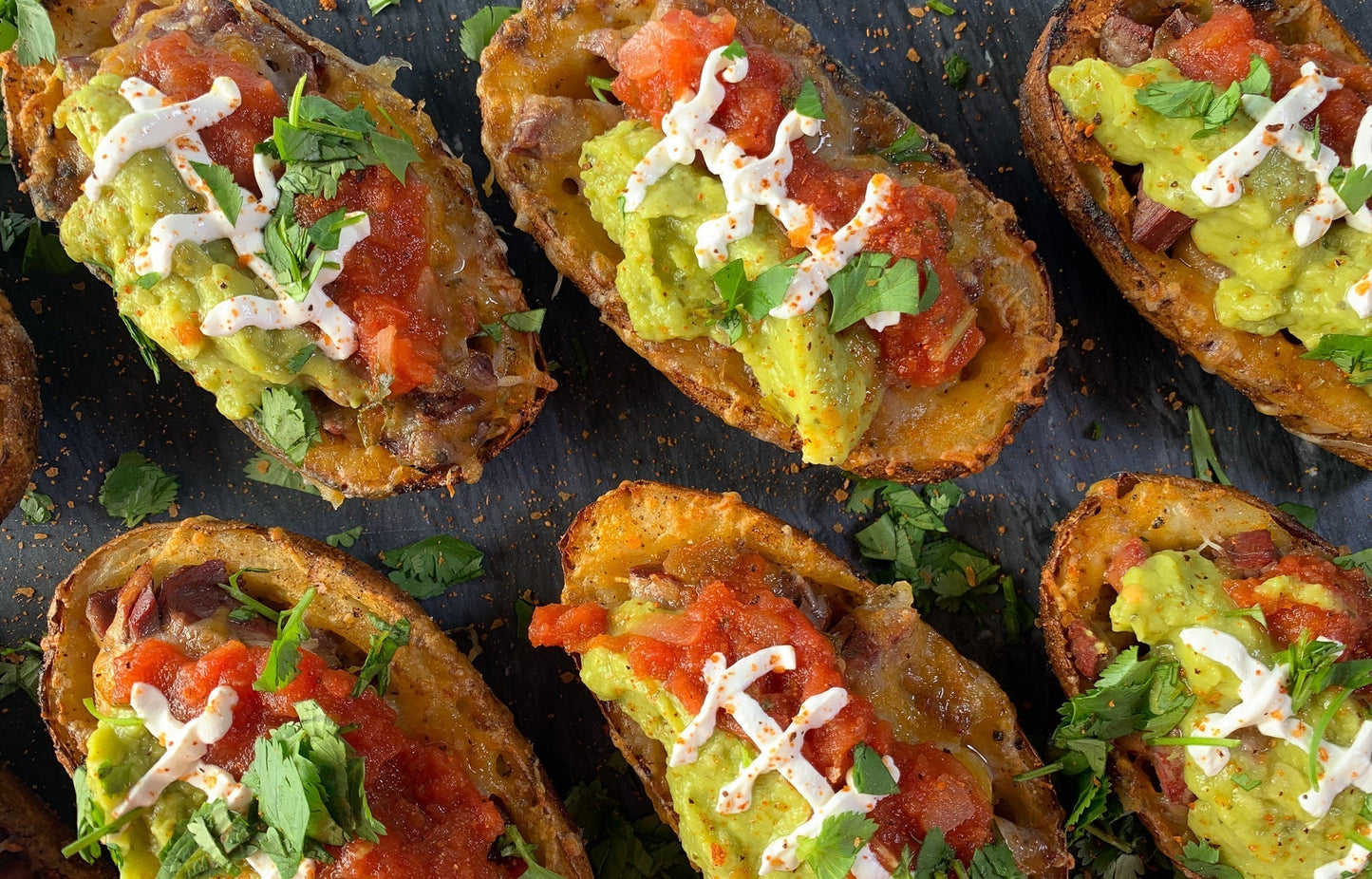 Carne Asada Potato Skins