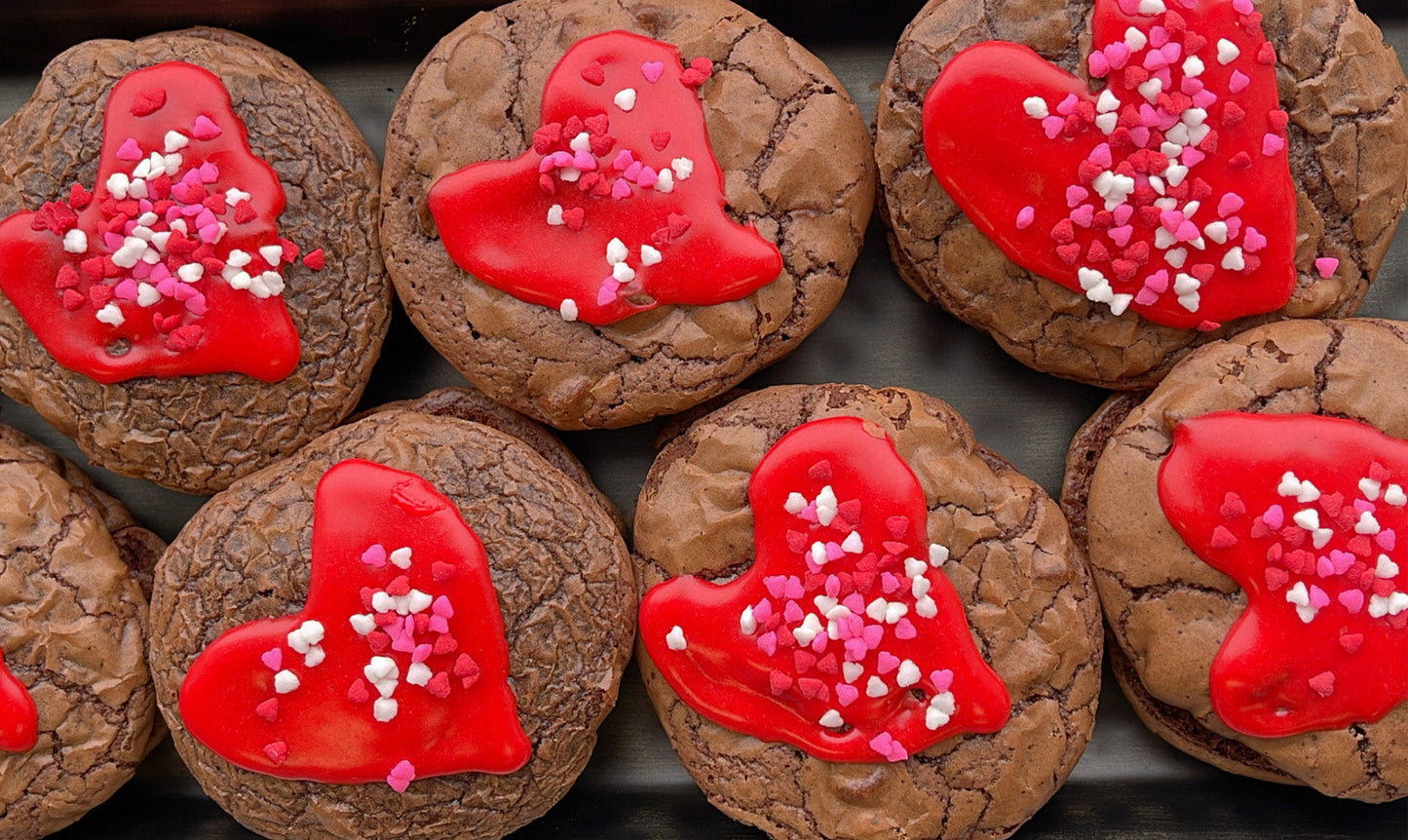 Brownie Whoopie Pies with a Raz Chipotle Filling