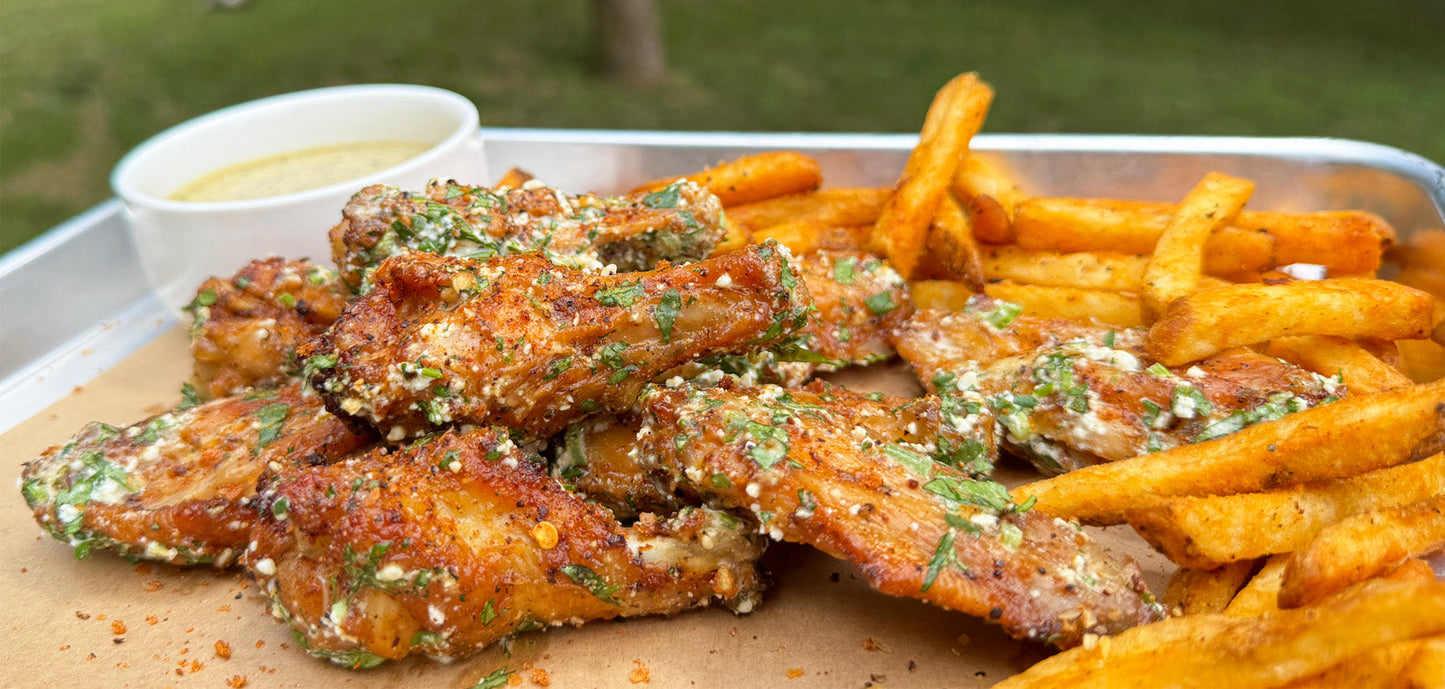 Elote Style Chicken Wings