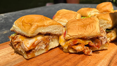 Chicken Bacon BBQ Sliders