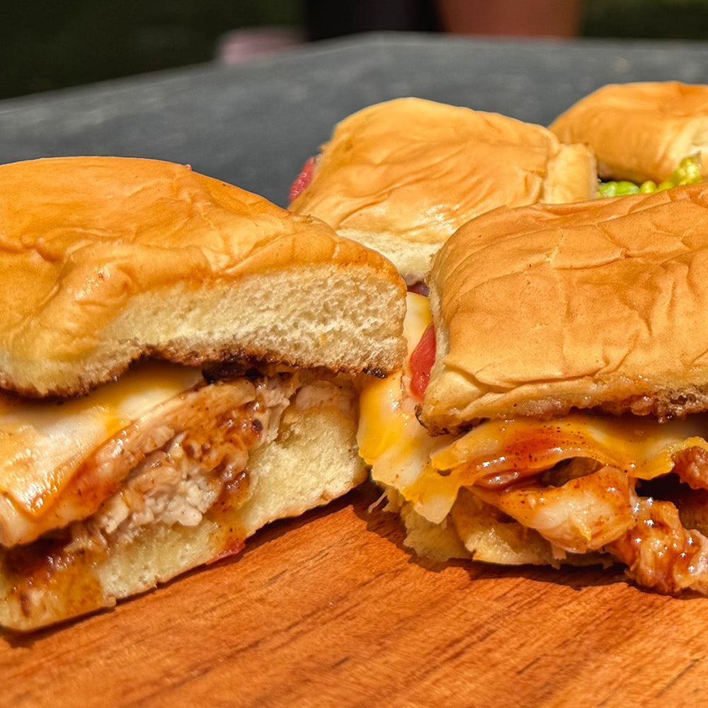 Chicken Bacon BBQ Sliders