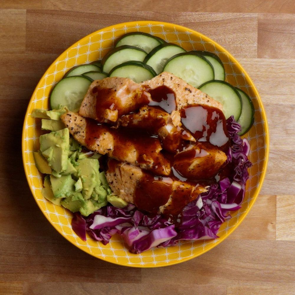 Whiskey Blues Salmon Rice Bowl