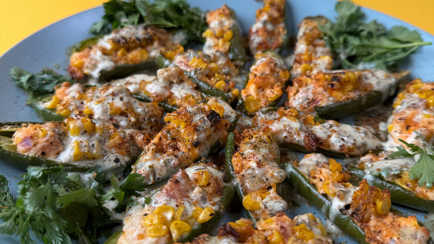 Street Corn Jalapeño Poppers