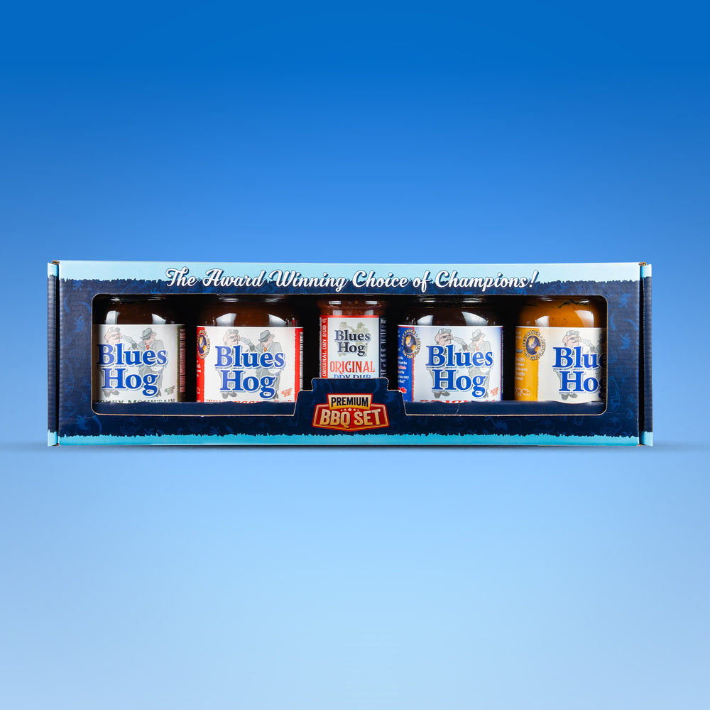 Blues Hog Premium Gift Set – BBQ Sauce & Rub Sampler Pack | Choice of Champions Variety Pack - Blues Hog