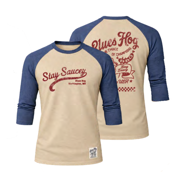Stay Saucey Retro Raglan T-Shirt