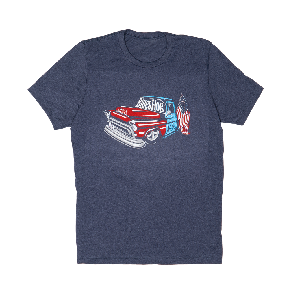 Blues Hog Patriotic Truck T-Shirt