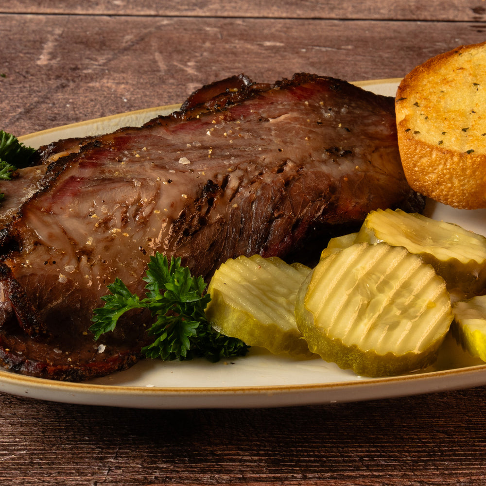 Choice Competition Style, Sliced Smoked Brisket - 5 lb. - Blues Hog