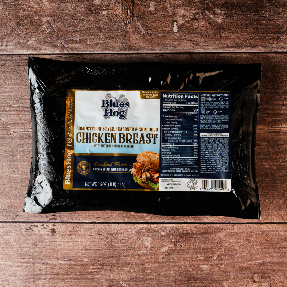 Competition Style, Shredded Chicken - 1 lb. - Blues Hog