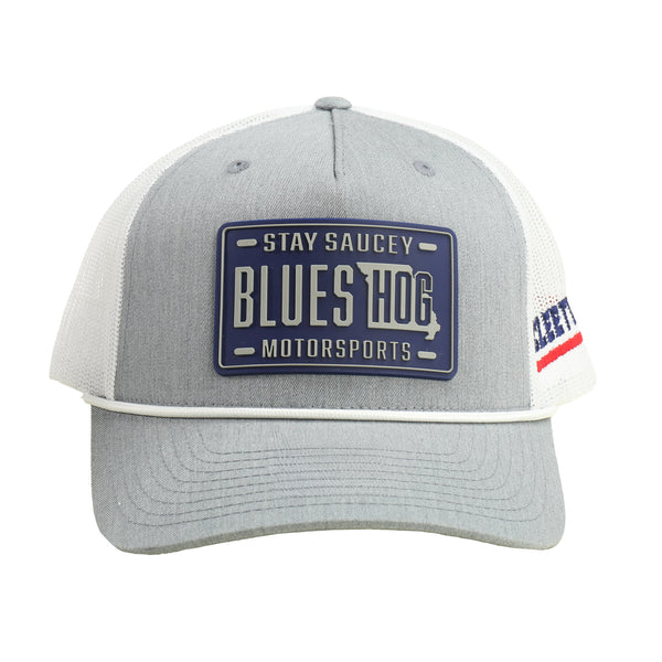 Cleetus License Plate Blues Hog Hat