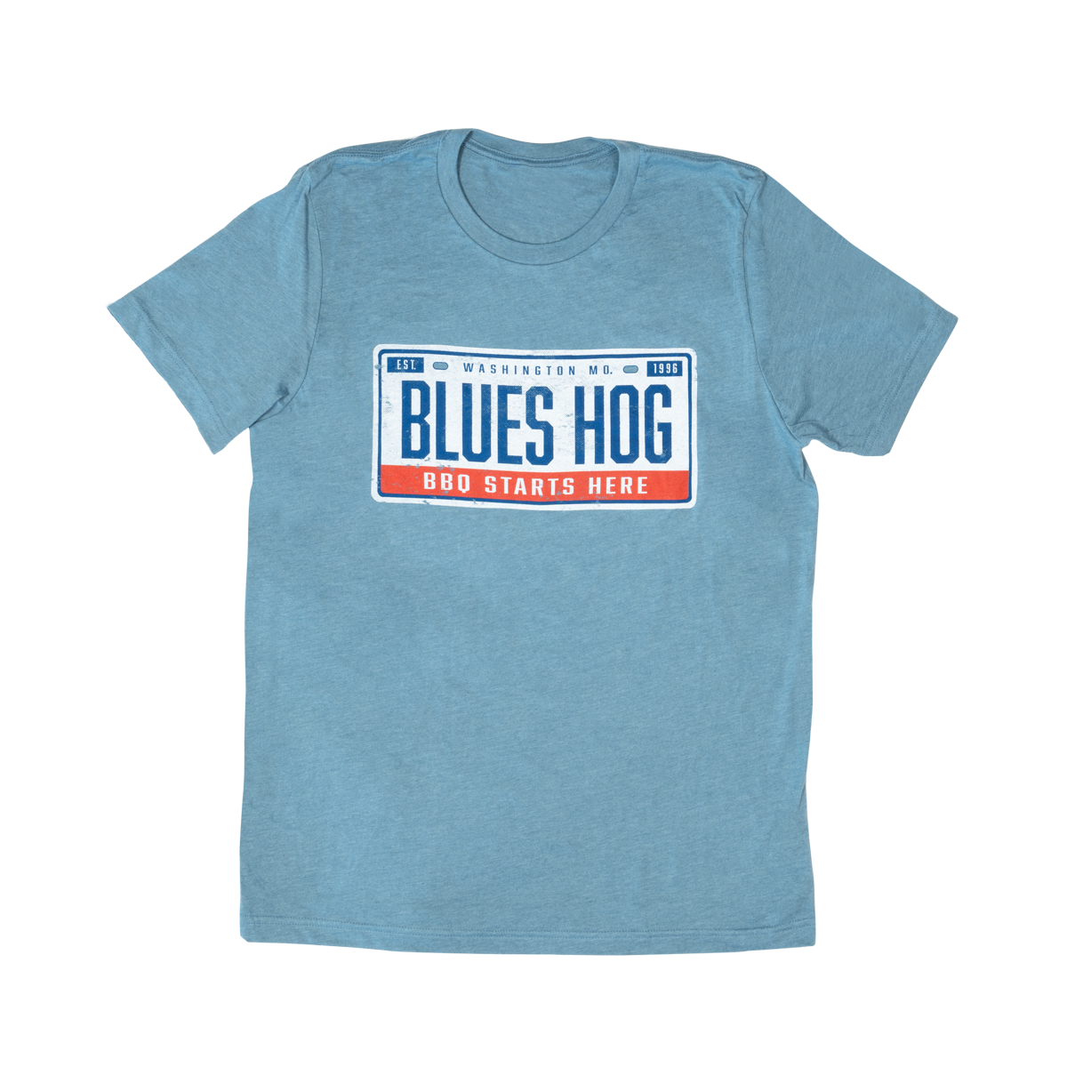 Blues Hog License Plate T-Shirt - Blues Hog