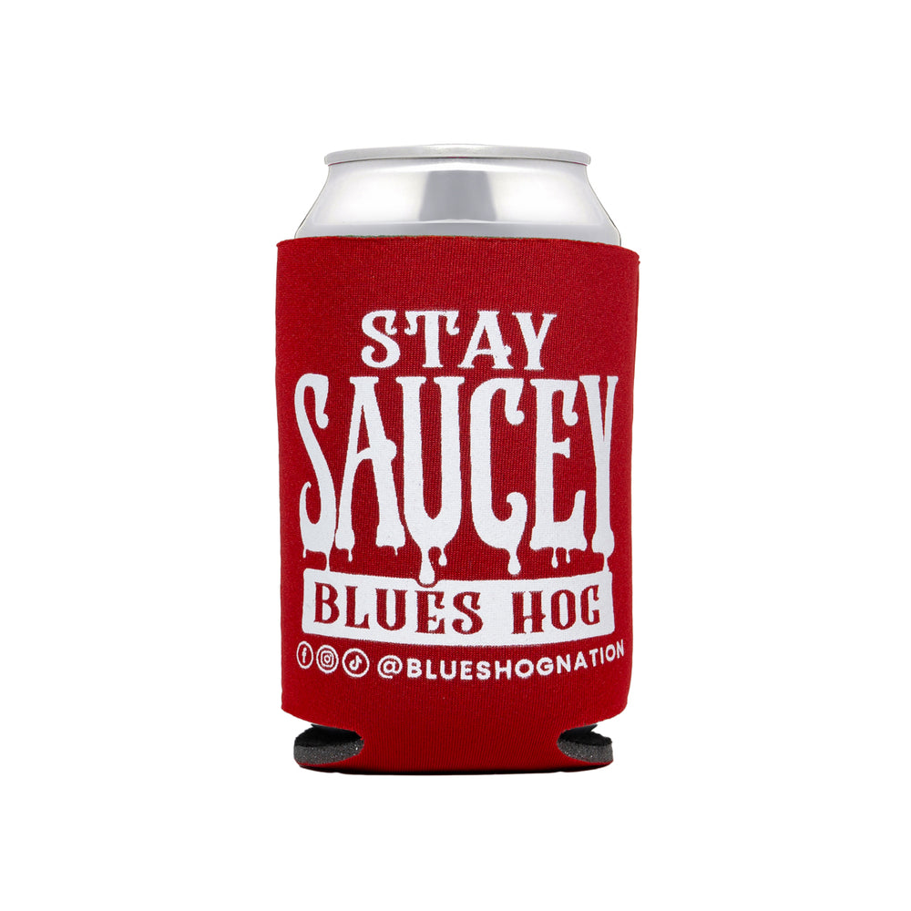 Stay Saucey 12oz Koozie - Blues Hog