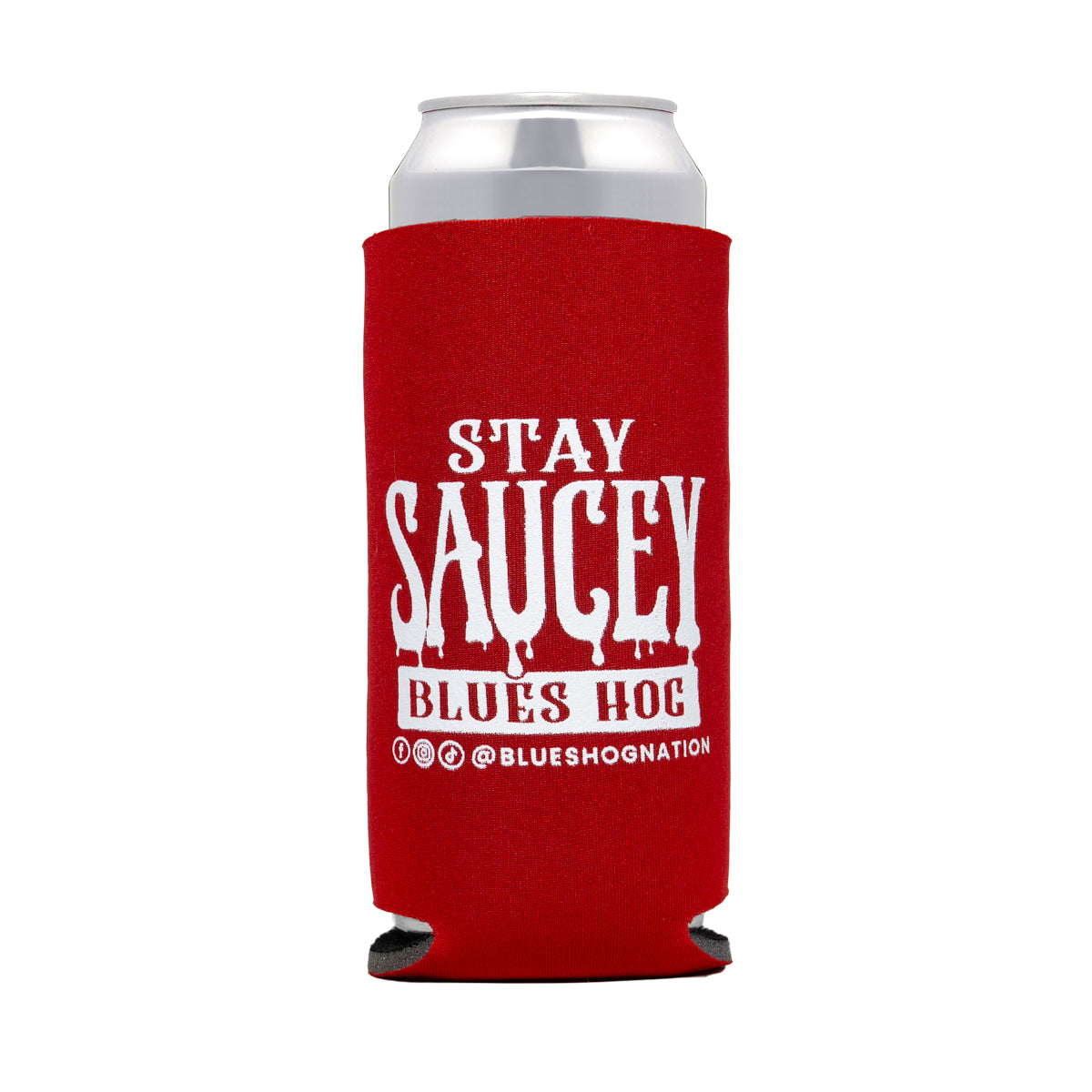 Stay Saucey Slim Koozie - Blues Hog