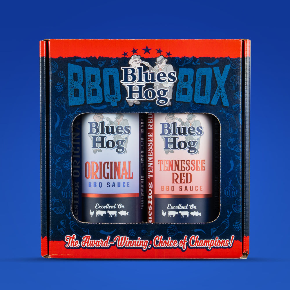 Blues Hog Sauce BBQ Box ‑ Original & Tennessee Red BBQ Sauce Variety Pack - Blues Hog