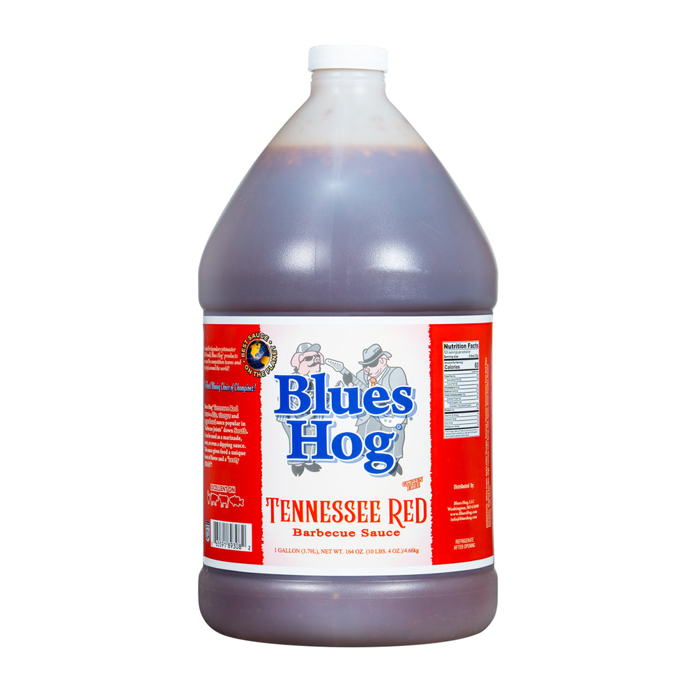
                      
                        1 gallon jug of Blues Hog Tennessee Red barbecue sauce
                      
                    