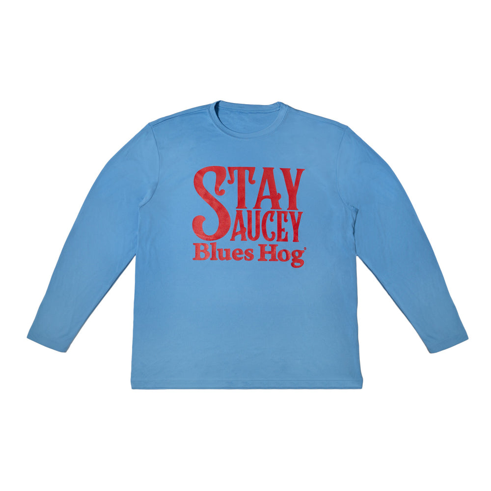Blues Hog Stay Saucey Long Sleeve T-Shirt - Blues Hog
