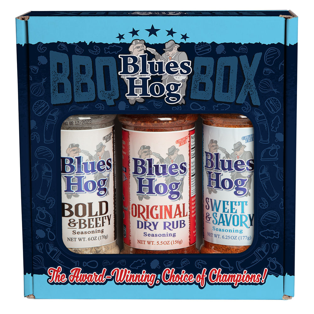 Seasonings BBQ Box - Original, Bold & Beefy, and Sweet & Savory - Blues Hog